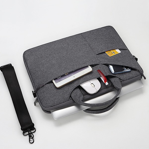 Laptopveske Vannbestandig Laptop Sleeve-etui med skulderstropper & håndtak/Bærbar datamaskin