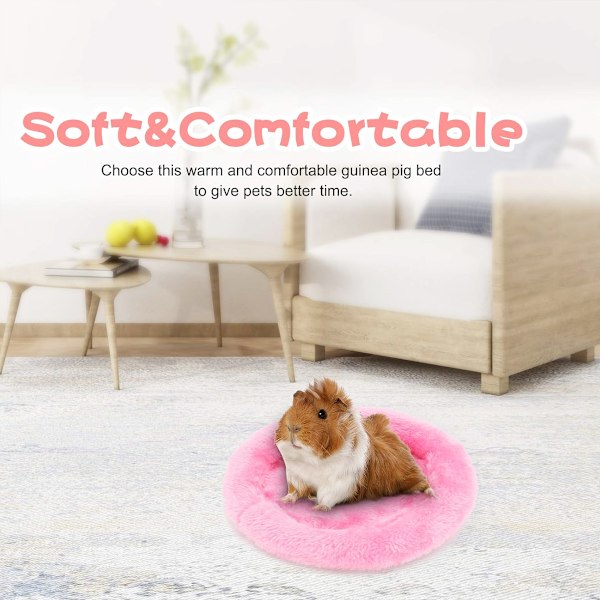 Hamsterbädd, Rund Sammet Varm Sovmatta för Hamster/Igelkott/Ekorre och Andra Smådjur