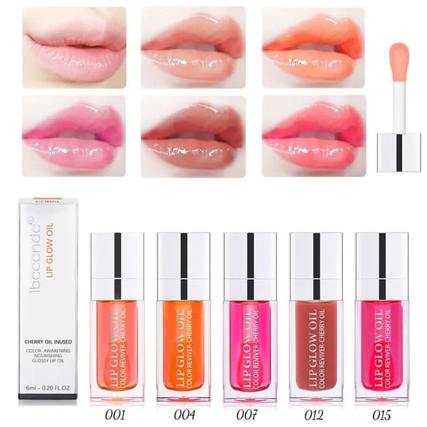 6 ml moisturizing lip oil, transparent, hydrating for lipstick, lip gloss, tinted lip E5X7 0.04 6 ml