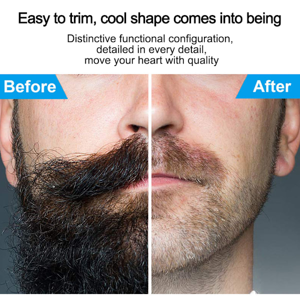 Små precisionssaxar,   Stål multifunktionellt grooming-kit för ansiktshår, skägg, med fodral