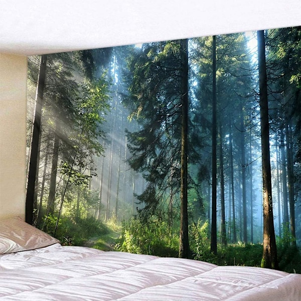 Fantastisk Skog Gobeläng Heminredning Landskap Gobeläng Vardagsrum Sovrum Dekoration Gobeläng Magisk Gobeläng Gardin (Morgon Skog,