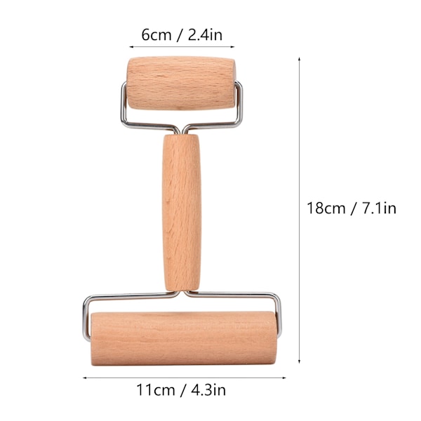 Træ Dej Rul DIY Rulle Tilbehør til 5D Diamantmaling Værktøj