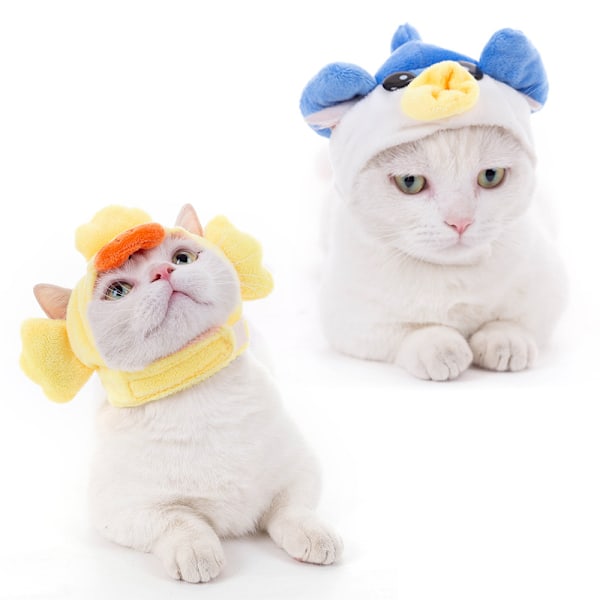 2 söta husdjur katt huvudbonad tecknad hund huvudbonad katt hatt husdjur cross dressing fest säljer söta produkter