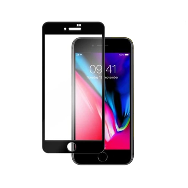Näytönsuoja iPhone 6/7/8/SE 2020/2022 Täysikokoinen lasinen Läpinäkyvä