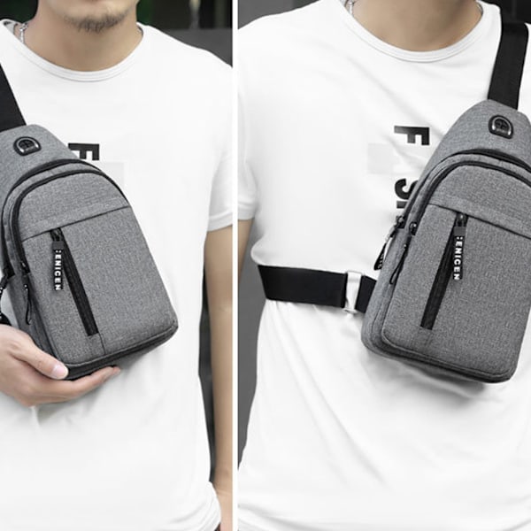 Multifunktionell Crossbody Axelväska Resa Vandring Dagryggsäck