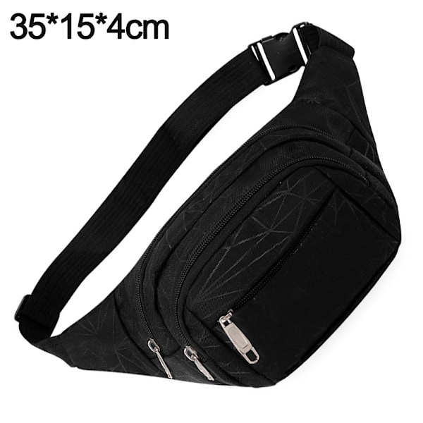 Casual bröstväska för män randig mobiltelefon midjeväska mode en-axlad crossbody sport ryggsäck