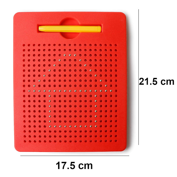Magneettinen kynäpiirustuslevy magneettikynien kanssa, opettavainen lukemisen ja kirjoittamisen oppimisen lelu esikoululaisille pojille ja tytöille