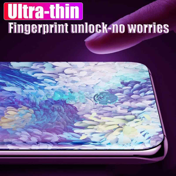 Galaxy S22 Ultra Näytönsuoja Koko näyttävän peittävä läpinäkyvä