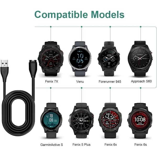 Snabbladdare, Garmin Klockor, Universal Laddare
