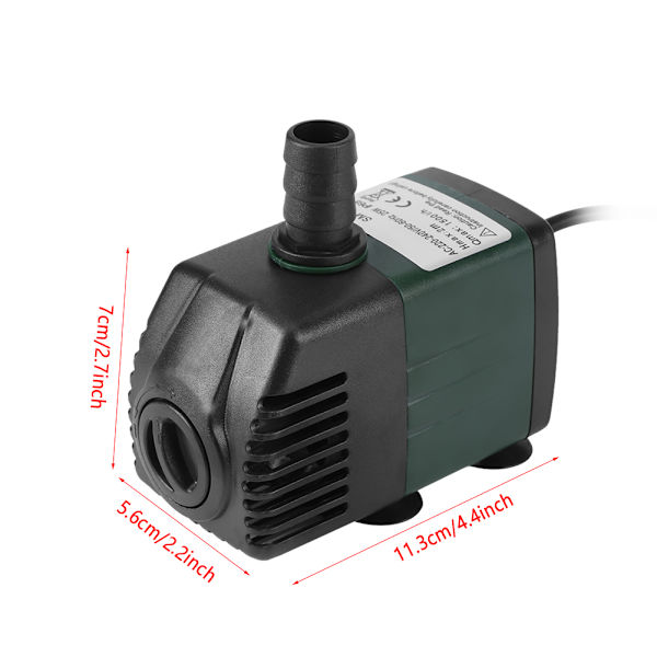 1500l H Ultraljudsvattenpump för Fiskedamm Akvarium Tank Fontän EU (220V-240V)