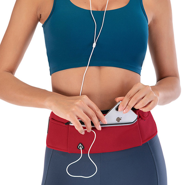Löparbälte, Löpväst för Kvinnor & Män Reflekterande Löparficka Bälte Fitness Träningsväska No-Bounce Justerbar Sport Reseväska