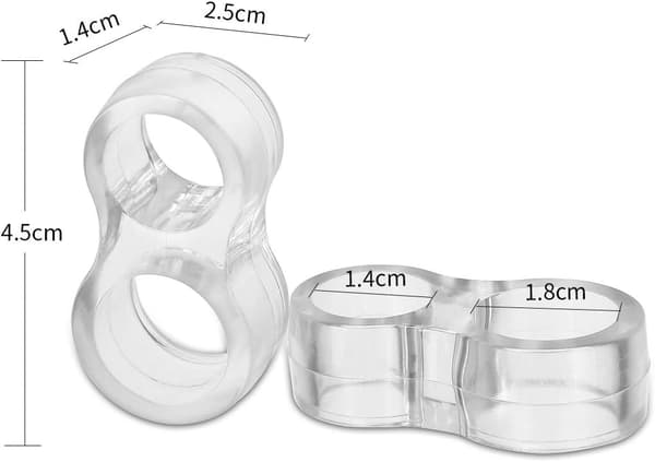 6-pakning Dørstopper for PVC-håndtak/Liten silikon dørstopper