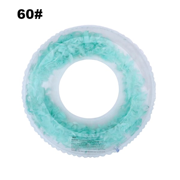 Uppblåsbar Transparent Badring Tjock Sekvenser Fjäder Uppblåsbar Pool Flytande Ring