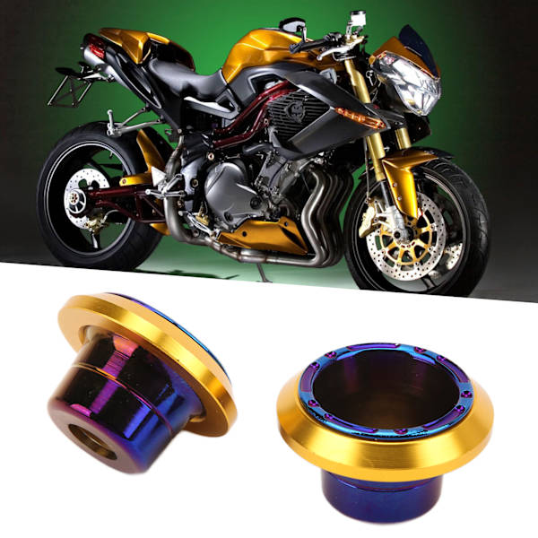 2 stk Universelle Motorcykel Hjulgaffelramme Sliders Faldbeskyttelse Anti Crash Caps til El-køretøjer