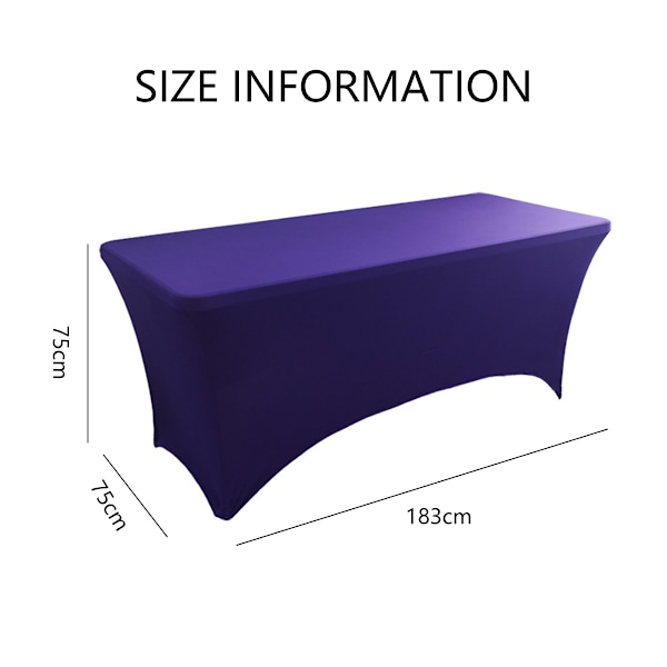 Monterade bordsdukar bordskläder för 6ft rektangelbord - elastisk spandex massage cover, stretchbordsdukar för fest, bröllop, födelsedag,