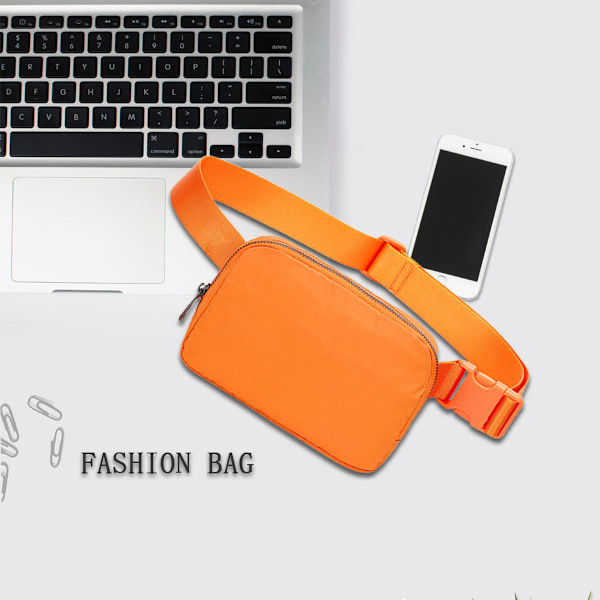 Bältesväska för Kvinnor Män, Trendig Crossbody Fanny Pack Vattentät Mini Midjeväska Bum Bag med Justerbar Rem för Löpning, Vandring, Promenader och Resor