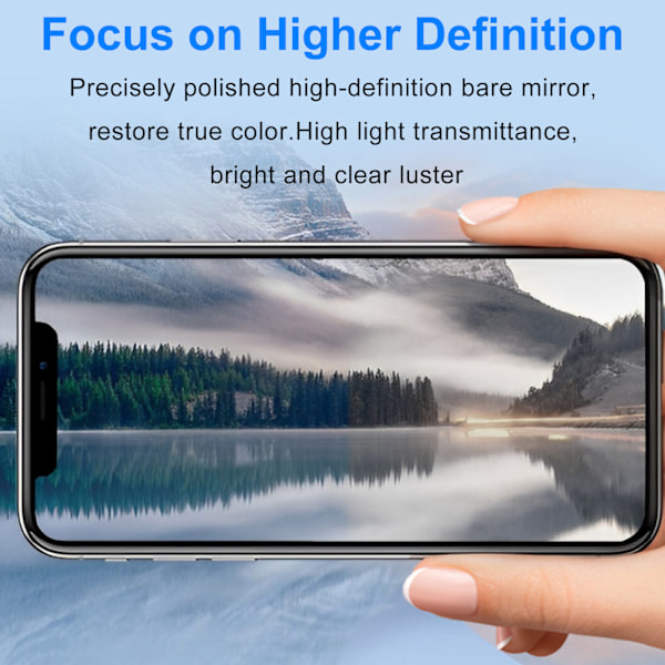 [2-Pack] iPhone 13 Pro Linsskydd av Härdat Glas - Skydd för Kamera, Anti-Reptåligt