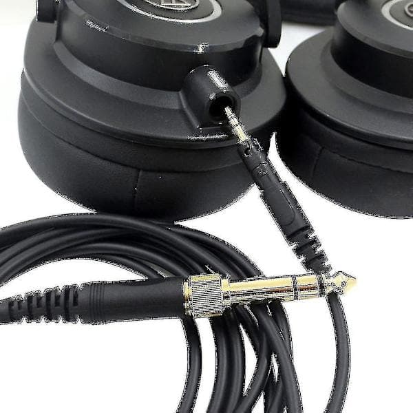 Erstatningskabel til Audio-Technica ATH-M50X M40X M60X M70X Hovedtelefoner 6.35mm