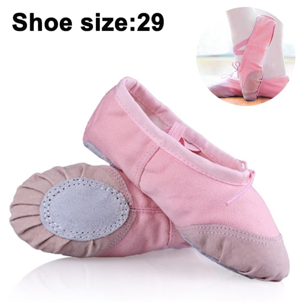 Premium Äkta Baby Ballettofflor/Balettskor (Småbarn/Liten Barn/Stort Barn)