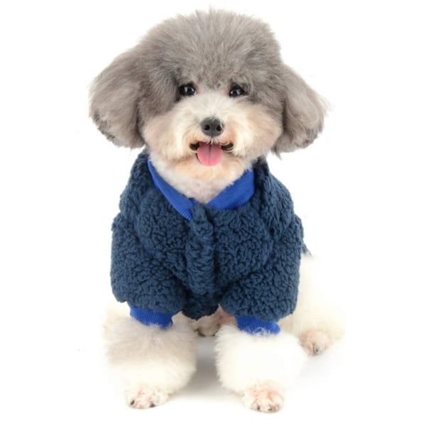 Tyk tykkelse to-ben flanel hund mode sweater hund kat tøj