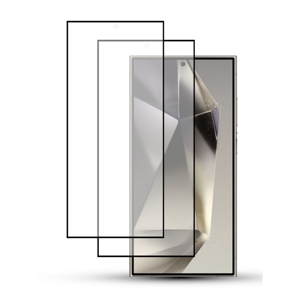 2-Pack Skärmskydd SAMSUNG S24 ULTRA 5G Härdat Glas 9H - Full Täckning