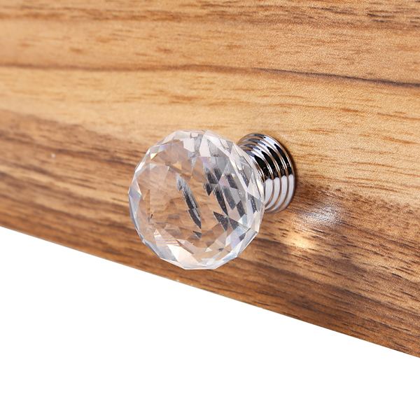 16 stk/pakke 30 mm klare krystallkuleformede glassknapper skap skuffhåndtak varmt