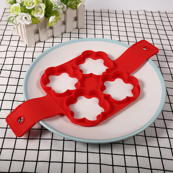 Home NOn stick Fantastic Pancake Ring Maker Kitchen Frying Egg Pastry Mold(Petal Shape)