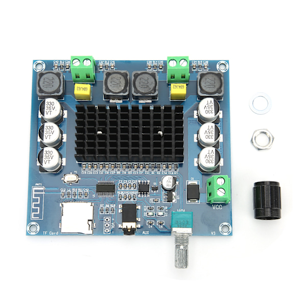 A105 TDA7498 100Wx2 Digital Bluetooth Justerbar Volym Audio Förstärkarkort