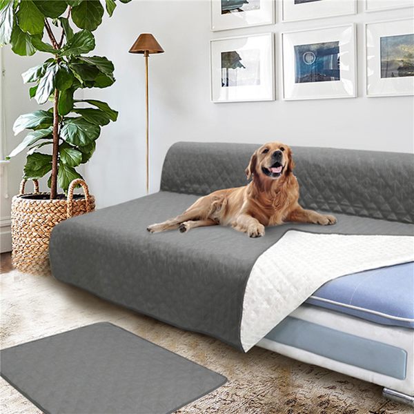 Möbelöverdrag för husdjur Vattentätt Varm Mjuk Maskintvättbar Hundsoffa Kudde för Säng Soffa 173x208cm
