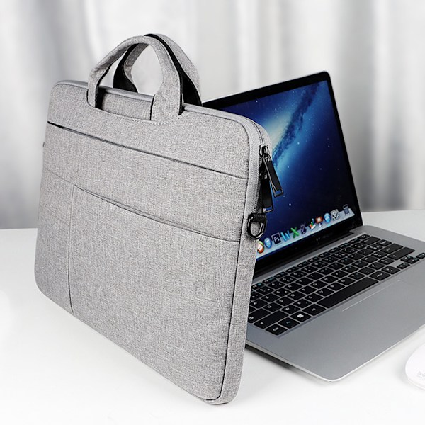 15,6 Tums Laptopfodral Axelväska Lätt Vattentät Multi-ficka Messenger Bag