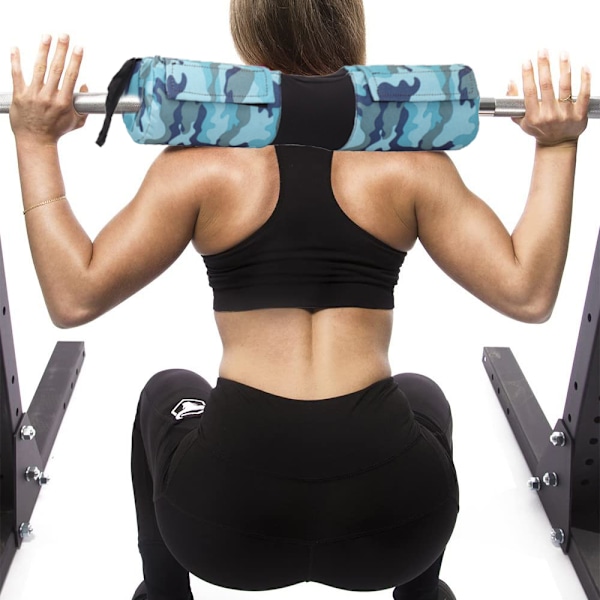 Bästa Squat- och Hip Thrust-Pad för Ben-Dag, Skivstångspad Håller Sig på Plats Säkert, Tjock Kudde för Bekväma Squats, Lunges, Glute Bridges
