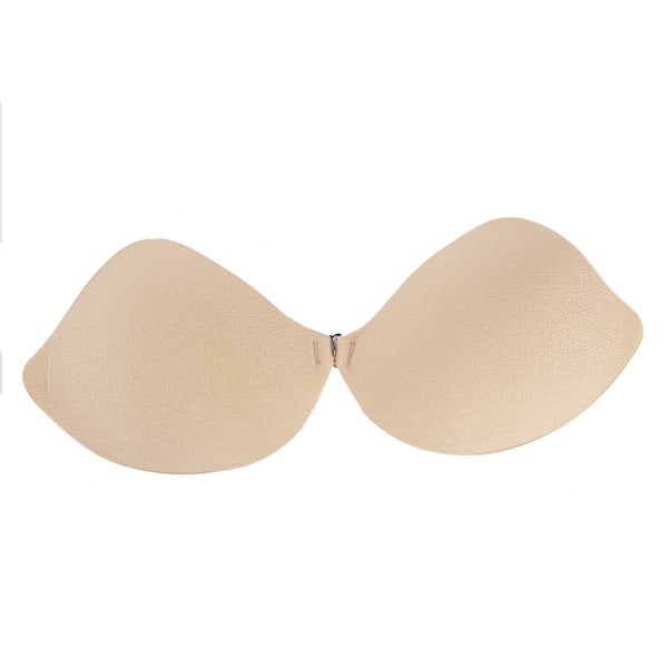 Rygglös Bröstbh V-formad Push Up Strapless Plunge Självhäftande Bh för Kvinnor (Hudfärg D)
