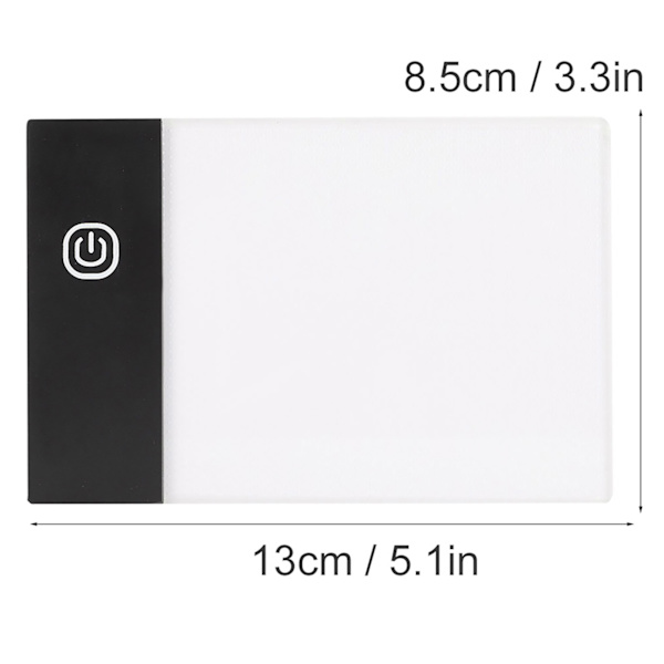 LED Ljusplatta A6 Ljusstyrka Konstverk Spårning Flip Book Kit Tablet Ritning för Barn