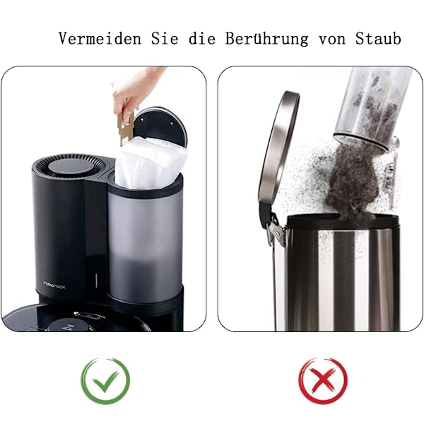 Pölynimuripussit Xiaomi Roborock S7 S7 Plus S7 Max T7s T7s Plus -malleille, varaosapölynimuripussit Roborockin automaattiseen imuun