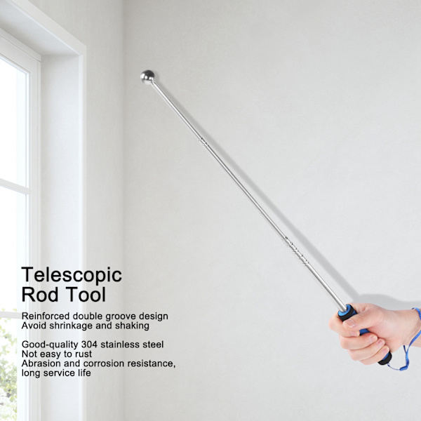 4 st Teleskopiska Stavar Verktyg Bärbar Förlängningsbar Lång Penna Plocka Upp Stick Heminspektionsverktyg 120cm