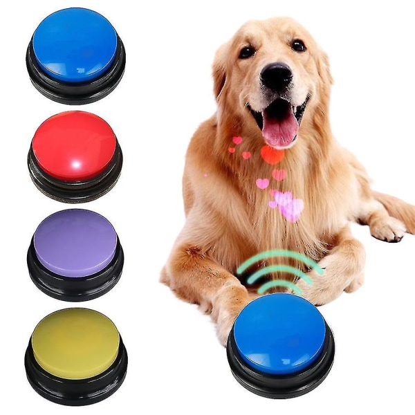 Pet kommunikationsknapp Ljudlåda Hund pratar leksak inspelning