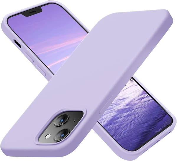 Designet til iPhone 14 Cover, Lilla Silikone Ultratyndt Stødsikkert