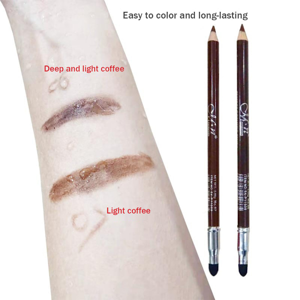 Øyenblyant med innebygd spisser, Express Brow 2-i-1 blyant og pudder øyenbrynsmakeup, Brow Draw and Fill øyenbrynsverktøy