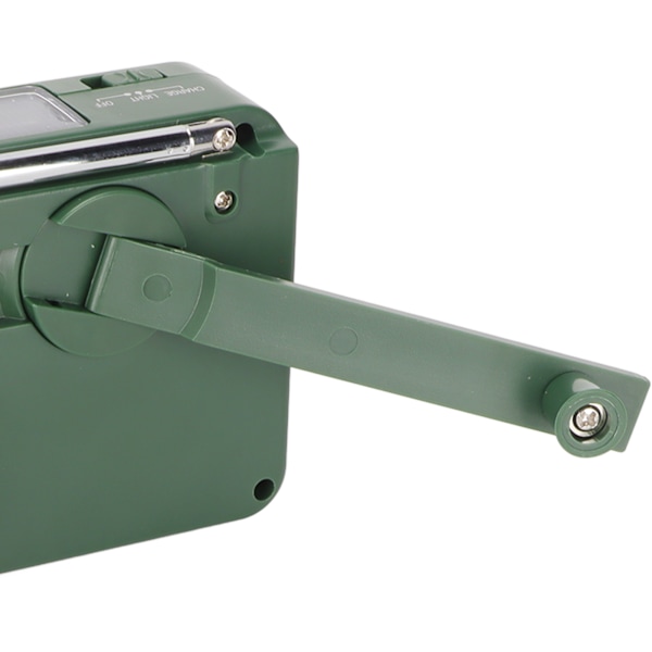 Solcellsdriven Handvev-ficklampa Radio 1LED Multifunktionell Bärbar Nödradio Ficklampa