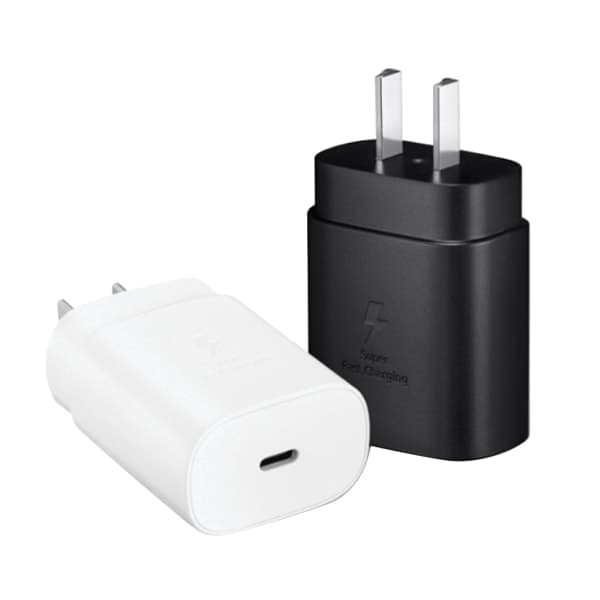 USB C Oplader Stik Hurtig og Sikker Telefon Opladningsadapter til GalaxyS23, S22, S21, S20, S10, Note 20, A53, A52, A33 A7 Sort - EU