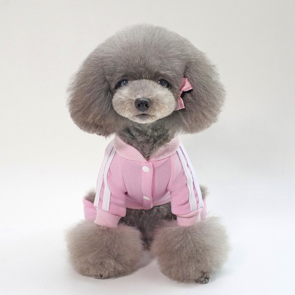 Hundetøj Trøje 4 Ben Hund Jumpsuit Outfit Sweatshirt Tøj Hund Hoodies (Pink)