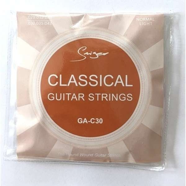 Nylonsträngar GA-C30 Set för Klassisk Gitarr - Transparent