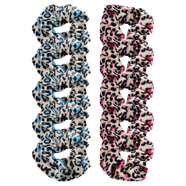 10 stk Leopard Print Scrunchies Hårbånd til Kvinder Hestehale Hår Scrunchy Hårtilbehør Gave til Piger