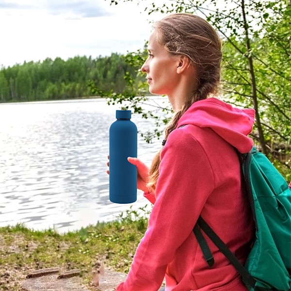 Vannflaske i rustfritt stål, for reise, piknik og camping