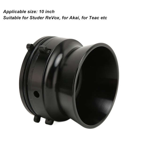1 Par 10 Tums Öppnare Polerad Aluminiumlegering Universal NAB Nav Adaptrar för Studer ReVox för Akai för Teac