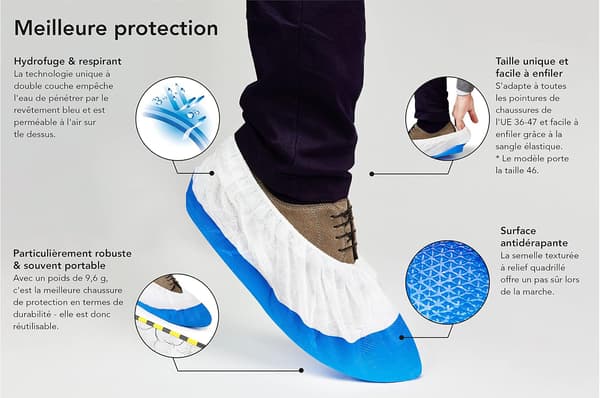 Long-lasting, durable overshoes with thick non-slip sole per - ove[TT]