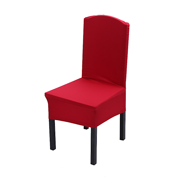 1 stk Elastisk Stolkledning Godteri Farger Hjem Middag Sete Trekk Bryllup Dekorasjon #Vinfarget