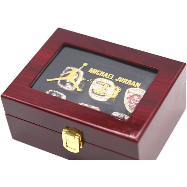 1991, 1992, 1993, 1996, 1997, 1998 Koripallo Chicago Championship Replica Bulls Champ Renkaat Setti Laatikossa Lahjat Isille Nuorille Lapsille Miehille Pojille 23 MVP