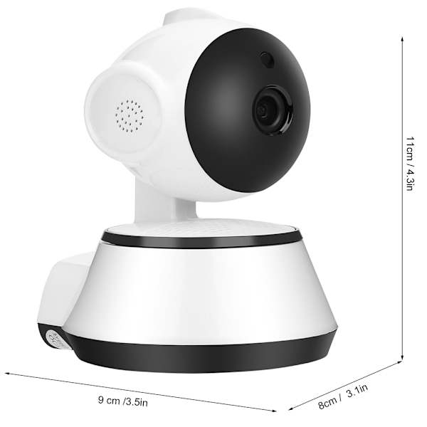 Langaton vauvanvalvontakamera, kaksisuuntainen intercom, vauvanvalvonta, 110‑240VUS-pistoke