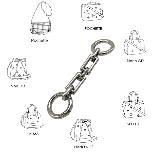 2 st Väska Remförlängare Väska Förlängningskedja Avlång Form Ersättningsväska Kedjeförlängare Väska Charm